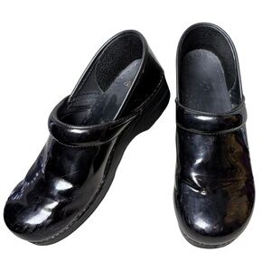 Dansko Women Professional Leather Clogs Black Dark Purple size EU 41/ US 10.5-11